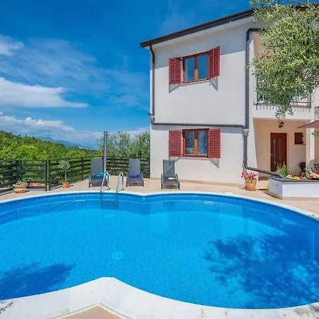 Lara I With Panoramic View And Pool Labin (Istria)